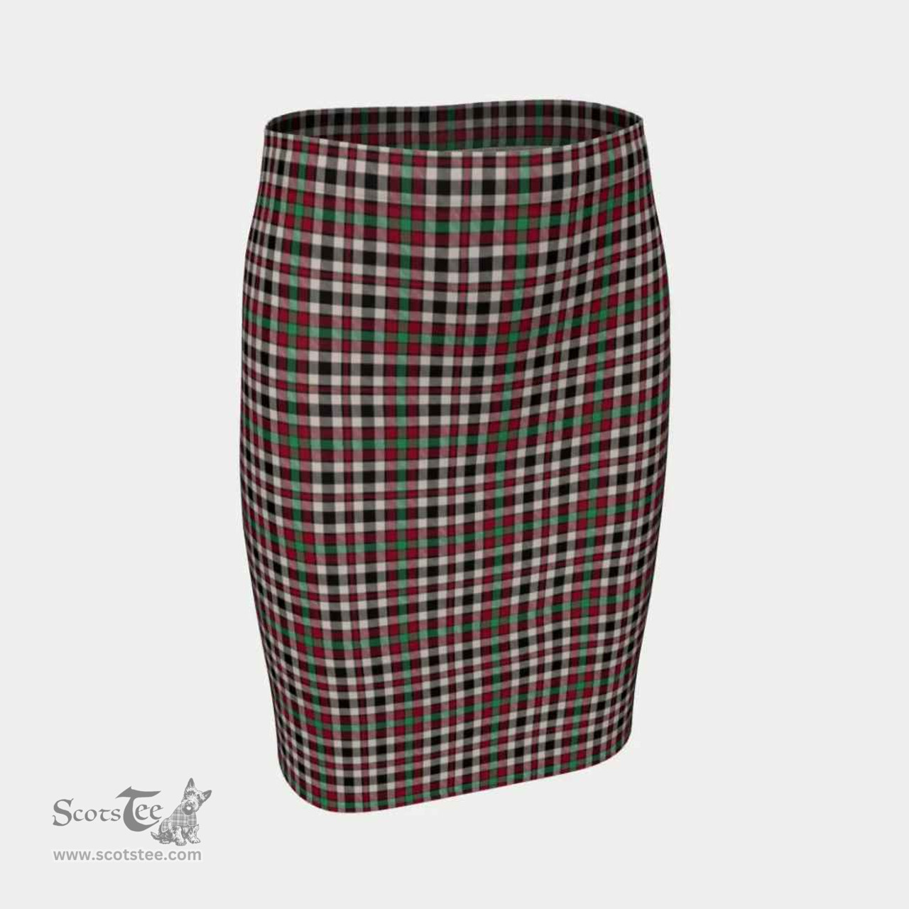 Scottish Borthwick Dress Ancient Clan Tartan Womens Pencil Skirt Tartan Fitted Skirt