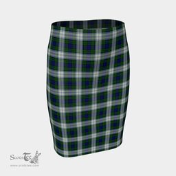 Scottish Blackwatch Dress Modern Clan Tartan Womens Pencil Skirt Tartan Fitted Skirt