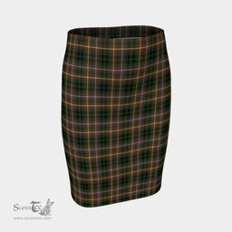 Scottish Buchanan Hunting Clan Tartan Womens Pencil Skirt Tartan Fitted Skirt