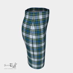 Scottish Campbell Dress Ancient Clan Tartan Womens Pencil Skirt Tartan Fitted Skirt
