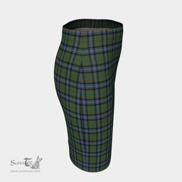 Scottish Cochrane Ancient Clan Tartan Womens Pencil Skirt Tartan Fitted Skirt