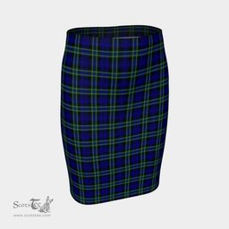 Scottish Arbuthnot Modern Clan Tartan Womens Pencil Skirt Tartan Fitted Skirt