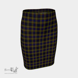 Scottish Clelland Modern Clan Tartan Womens Pencil Skirt Tartan Fitted Skirt