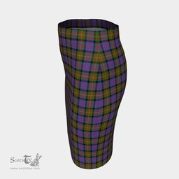 Scottish Carnegie Ancient Clan Tartan Womens Pencil Skirt Tartan Fitted Skirt