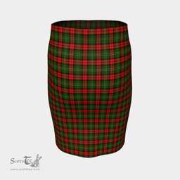 Scottish Blackstock Clan Tartan Womens Pencil Skirt Tartan Fitted Skirt