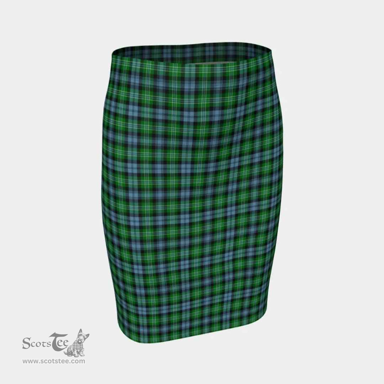 Scottish Arbuthnot Ancient Clan Tartan Womens Pencil Skirt Tartan Fitted Skirt
