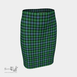 Scottish Arbuthnot Ancient Clan Tartan Womens Pencil Skirt Tartan Fitted Skirt
