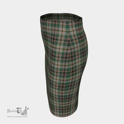 Scottish Craig Ancient Clan Tartan Womens Pencil Skirt Tartan Fitted Skirt