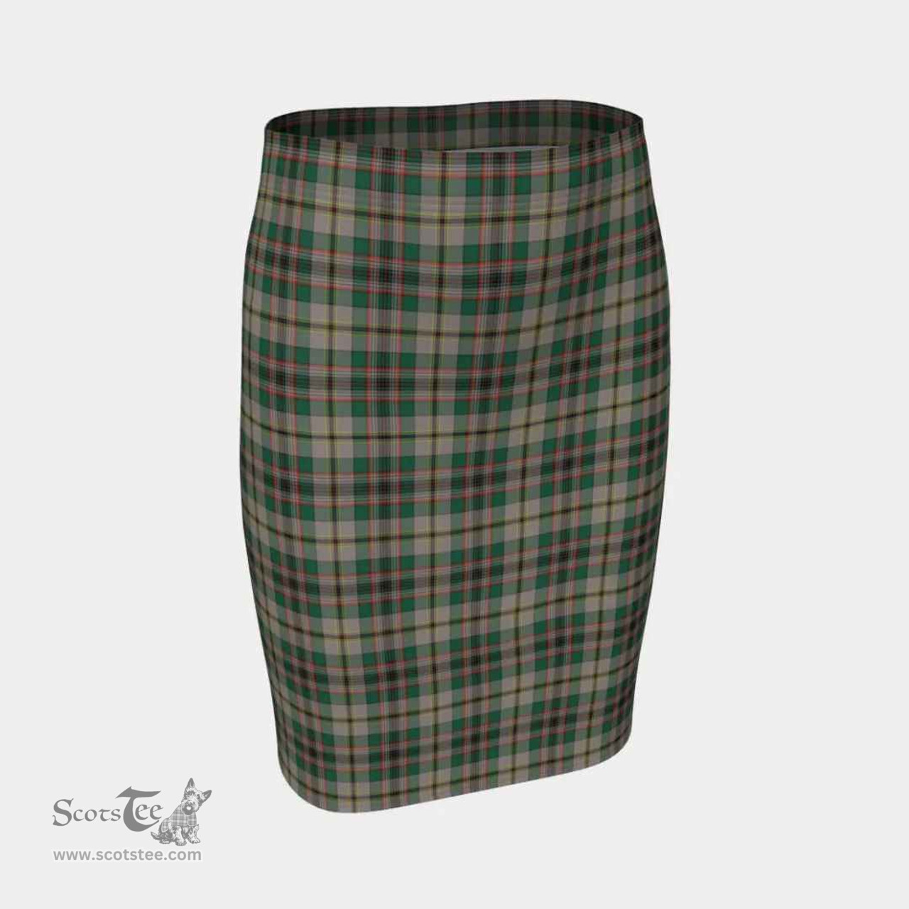 Scottish Craig Ancient Clan Tartan Womens Pencil Skirt Tartan Fitted Skirt