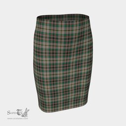 Scottish Craig Ancient Clan Tartan Womens Pencil Skirt Tartan Fitted Skirt