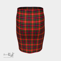 Scottish Christie Clan Tartan Womens Pencil Skirt Tartan Fitted Skirt