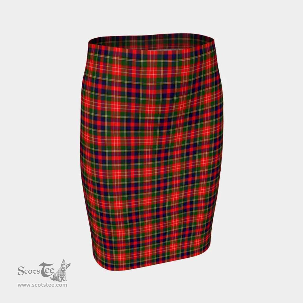 Scottish Christie Clan Tartan Womens Pencil Skirt Tartan Fitted Skirt
