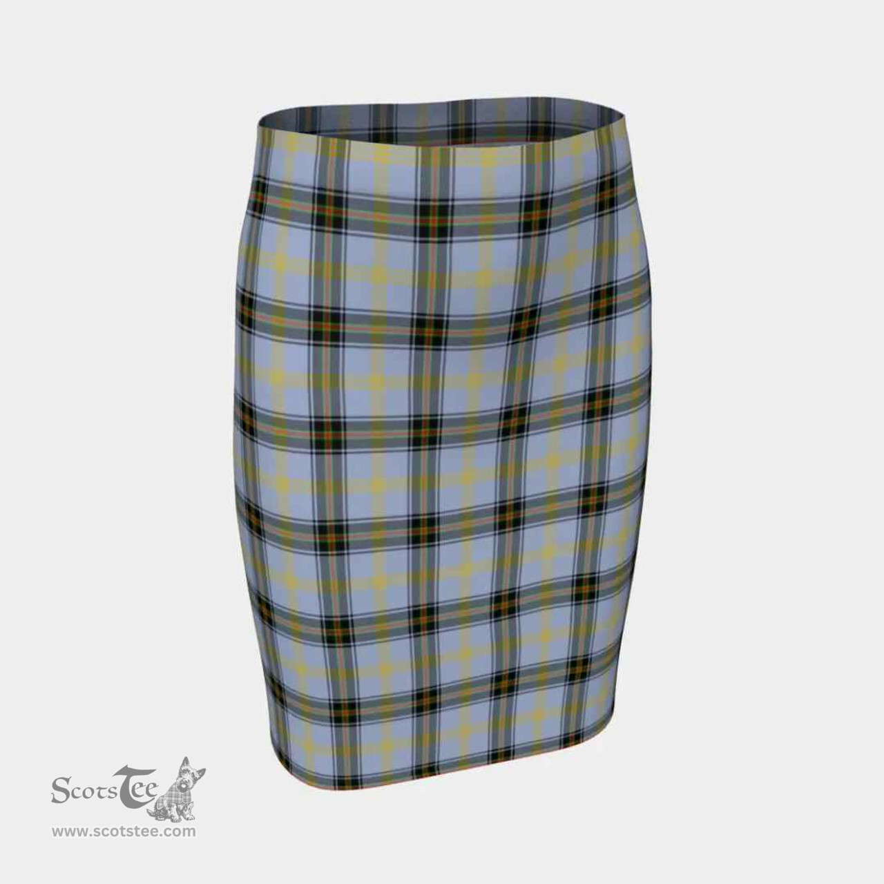 Scottish Bell of the Borders Clan Tartan Womens Pencil Skirt Tartan Fitted Skirt