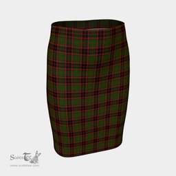 Scottish Buchan Modern Clan Tartan Womens Pencil Skirt Tartan Fitted Skirt