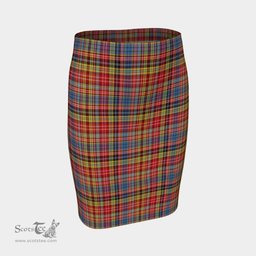 Scottish Drummond of Strathallan Clan Tartan Womens Pencil Skirt Tartan Fitted Skirt