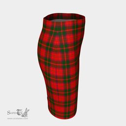 Scottish Crief District Clan Tartan Womens Pencil Skirt Tartan Fitted Skirt