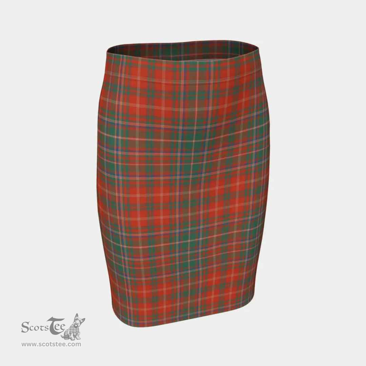 Scottish MacDougall Ancient Clan Tartan Womens Pencil Skirt Tartan Fitted Skirt