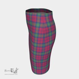 Scottish Lindsay Ancient Clan Tartan Womens Pencil Skirt Tartan Fitted Skirt