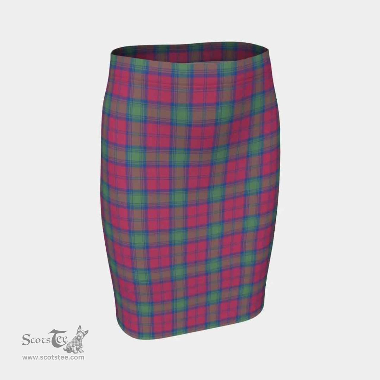 Scottish Lindsay Ancient Clan Tartan Womens Pencil Skirt Tartan Fitted Skirt
