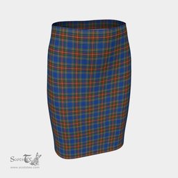 Scottish MacBeth Ancient Clan Tartan Womens Pencil Skirt Tartan Fitted Skirt