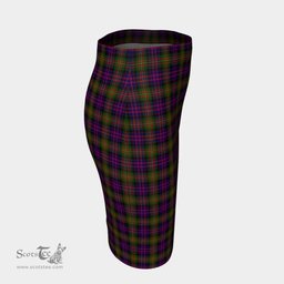Scottish MacDonnell of Glengarry Modern Clan Tartan Womens Pencil Skirt Tartan Fitted Skirt