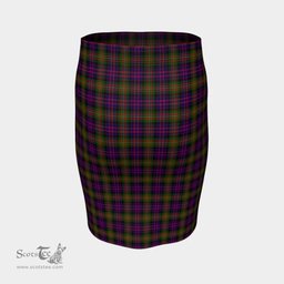 Scottish MacDonnell of Glengarry Modern Clan Tartan Womens Pencil Skirt Tartan Fitted Skirt