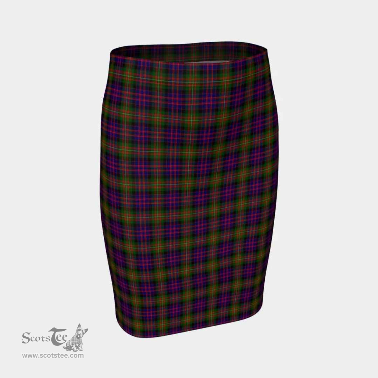 Scottish MacDonnell of Glengarry Modern Clan Tartan Womens Pencil Skirt Tartan Fitted Skirt