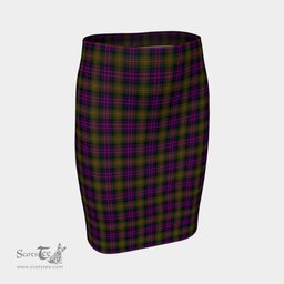 Scottish MacDonnell of Glengarry Modern Clan Tartan Womens Pencil Skirt Tartan Fitted Skirt