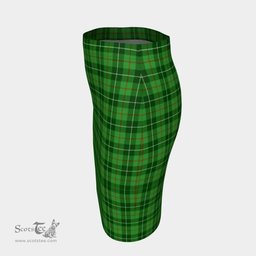 Scottish Galloway District Clan Tartan Womens Pencil Skirt Tartan Fitted Skirt