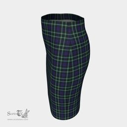 Scottish Graham of Montrose Modern Clan Tartan Womens Pencil Skirt Tartan Fitted Skirt