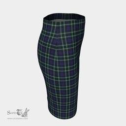 Scottish Graham of Montrose Modern Clan Tartan Womens Pencil Skirt Tartan Fitted Skirt