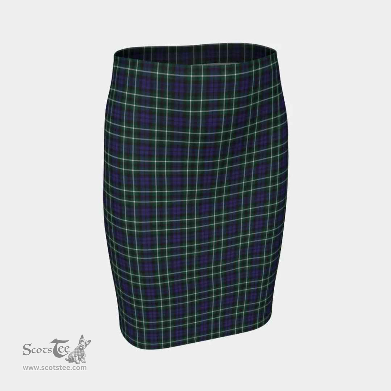 Scottish Graham of Montrose Modern Clan Tartan Womens Pencil Skirt Tartan Fitted Skirt