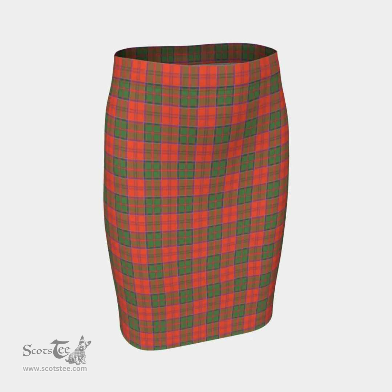 Scottish Grant Ancient Clan Tartan Womens Pencil Skirt Tartan Fitted Skirt