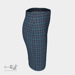 Scottish Earl of St Andrews Clan Tartan Womens Pencil Skirt Tartan Fitted Skirt