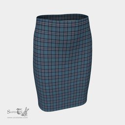 Scottish Earl of St Andrews Clan Tartan Womens Pencil Skirt Tartan Fitted Skirt
