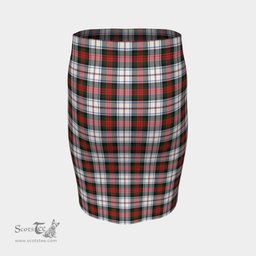 Scottish MacDuff Dress Modern Clan Tartan Womens Pencil Skirt Tartan Fitted Skirt