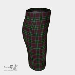 Scottish Crosbie Clan Tartan Womens Pencil Skirt Tartan Fitted Skirt