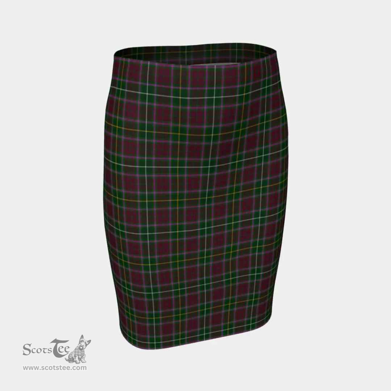 Scottish Crosbie Clan Tartan Womens Pencil Skirt Tartan Fitted Skirt