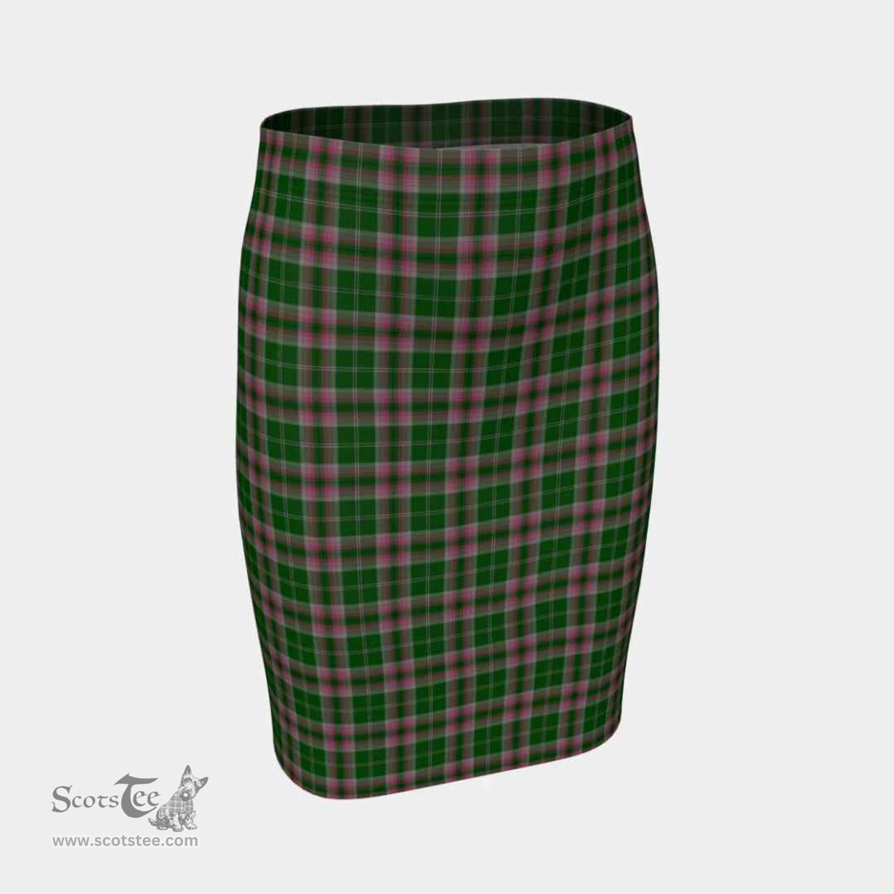 Scottish Gray Hunting Clan Tartan Womens Pencil Skirt Tartan Fitted Skirt