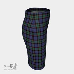 Scottish Fletcher Modern Clan Tartan Womens Pencil Skirt Tartan Fitted Skirt