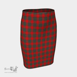 Scottish Cumming Modern Clan Tartan Womens Pencil Skirt Tartan Fitted Skirt