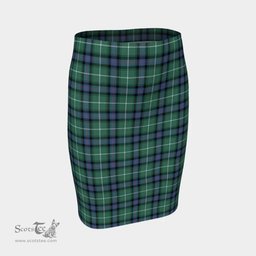Scottish MacDonald of the Isles Hunting Ancient Clan Tartan Womens Pencil Skirt Tartan Fitted Skirt