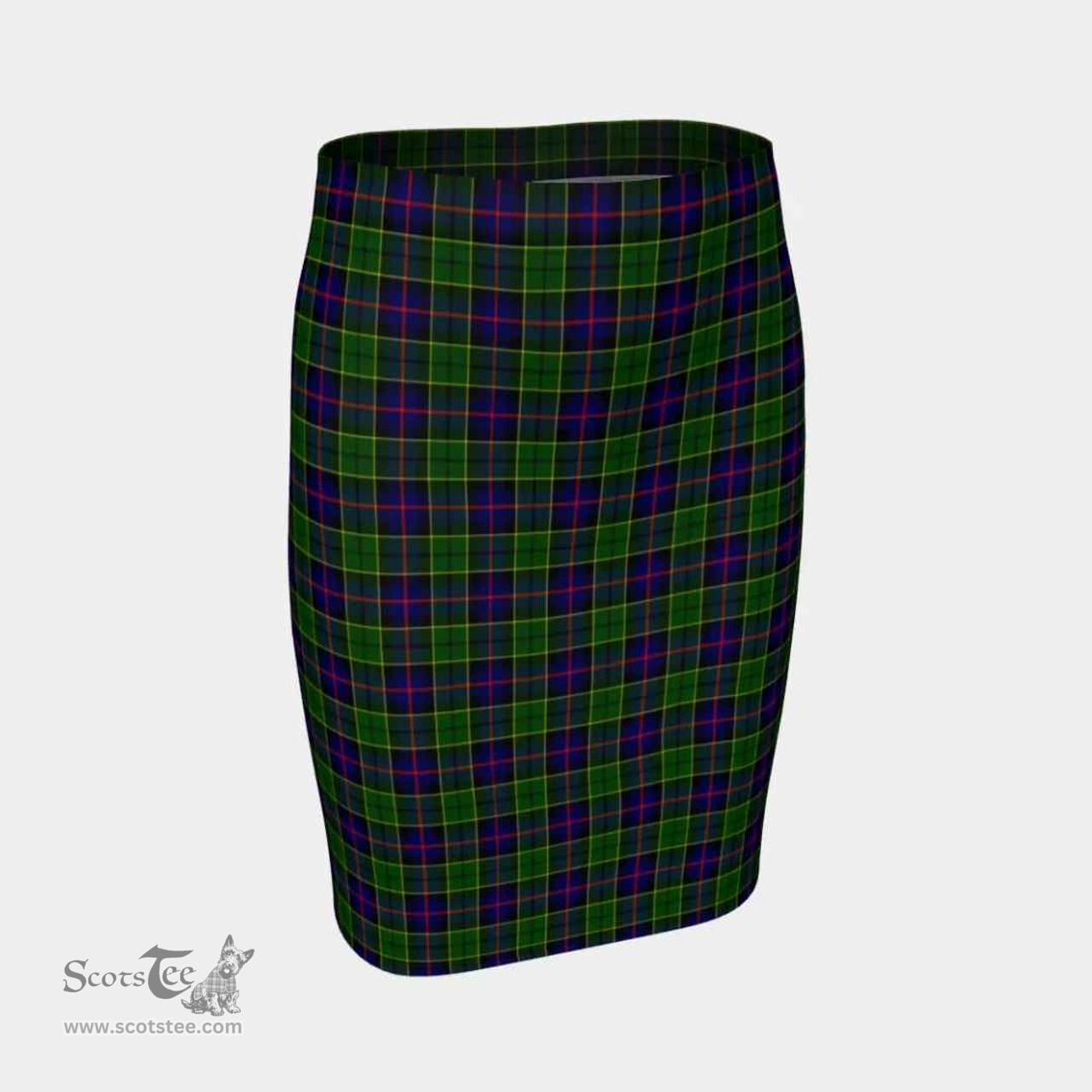 Scottish Forsyth Modern Clan Tartan Womens Pencil Skirt Tartan Fitted Skirt