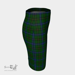 Scottish Henderson Modern Clan Tartan Womens Pencil Skirt Tartan Fitted Skirt