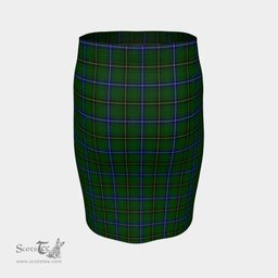 Scottish Henderson Modern Clan Tartan Womens Pencil Skirt Tartan Fitted Skirt