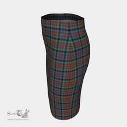 Scottish MacDuff Hunting Ancient Clan Tartan Womens Pencil Skirt Tartan Fitted Skirt