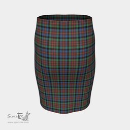 Scottish MacDuff Hunting Ancient Clan Tartan Womens Pencil Skirt Tartan Fitted Skirt