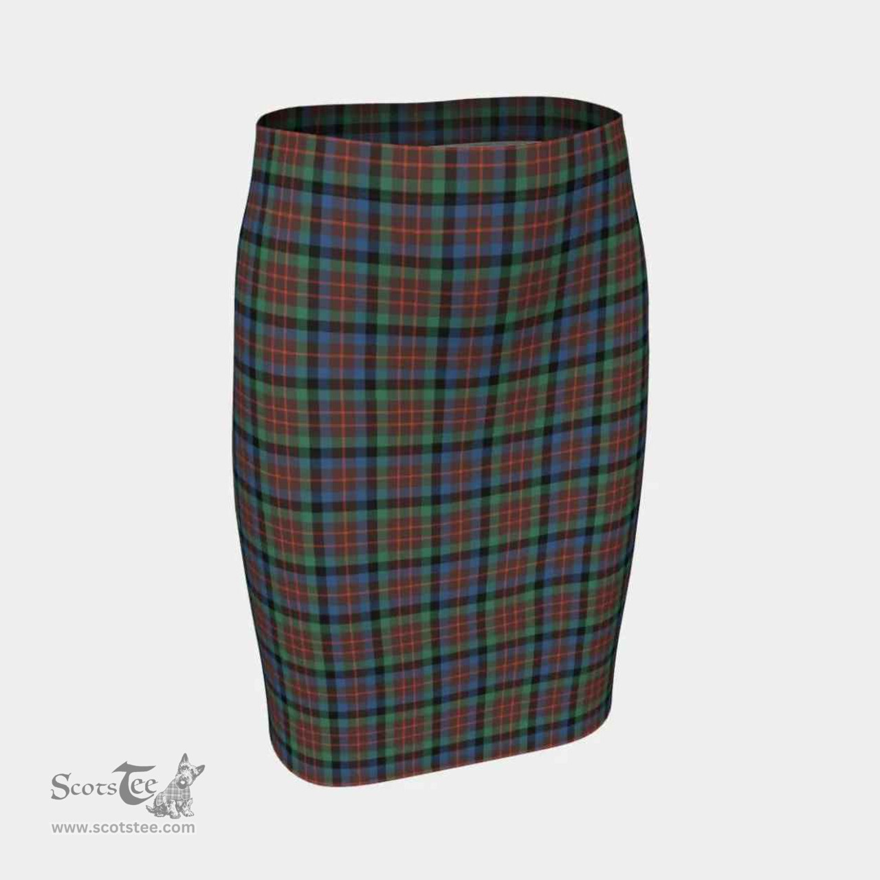 Scottish MacDuff Hunting Ancient Clan Tartan Womens Pencil Skirt Tartan Fitted Skirt