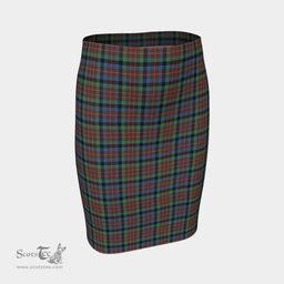 Scottish MacDuff Hunting Ancient Clan Tartan Womens Pencil Skirt Tartan Fitted Skirt