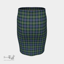 Scottish MacDonnell of Glengarry Ancient Clan Tartan Womens Pencil Skirt Tartan Fitted Skirt